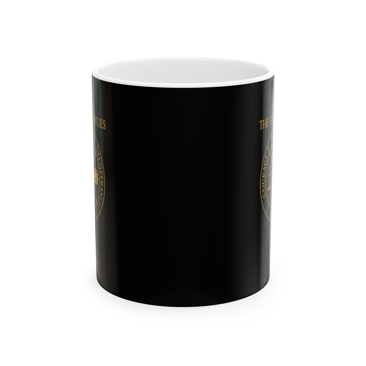 Stoioc Virtues Ceramic Mug, (11oz, 15oz)
