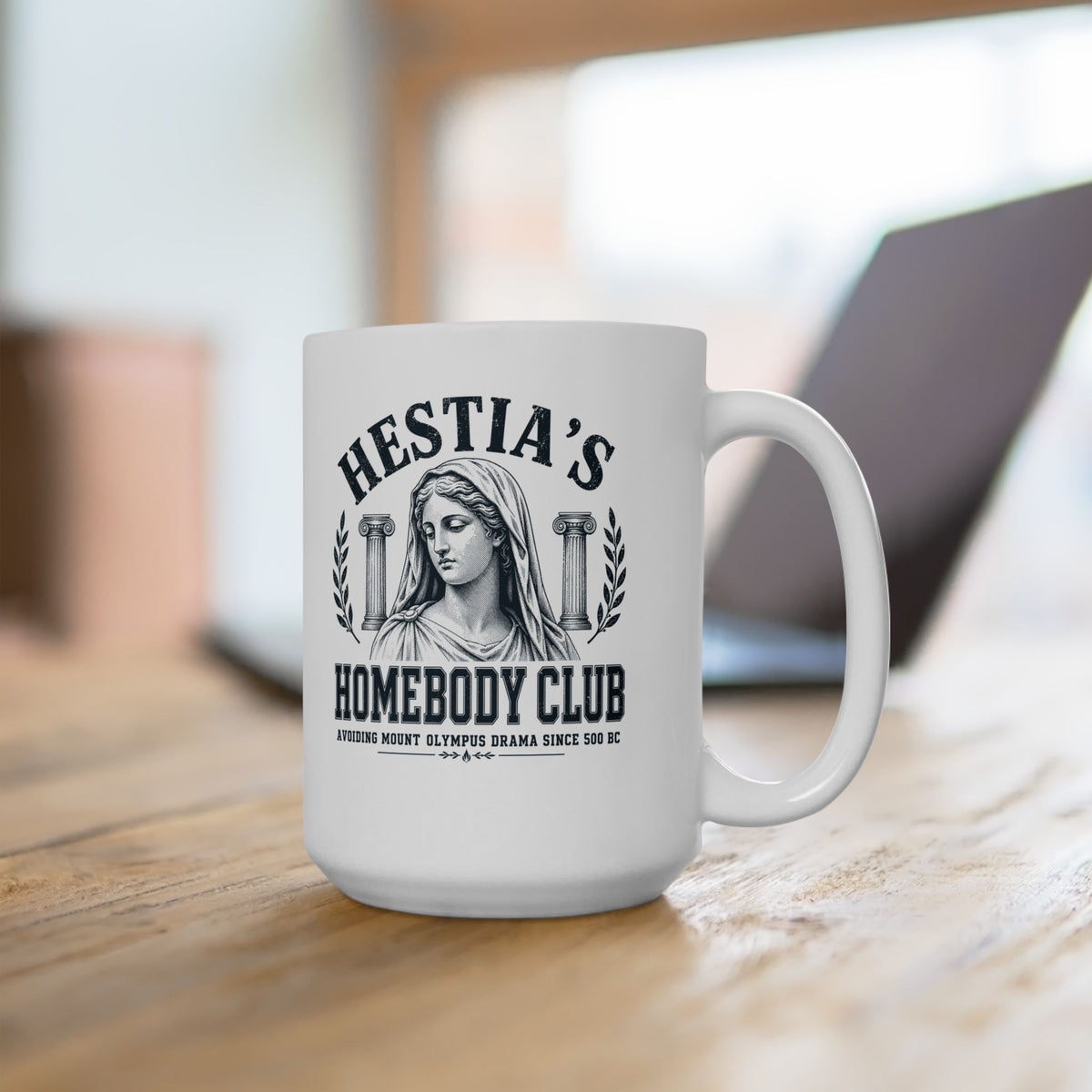 Hestia's Homebody Club Ceramic Mug, (11oz, 15oz)