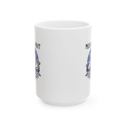 Norid Spirit Viking Longbow Modernist Ceramic Mug, (11oz, 15oz)