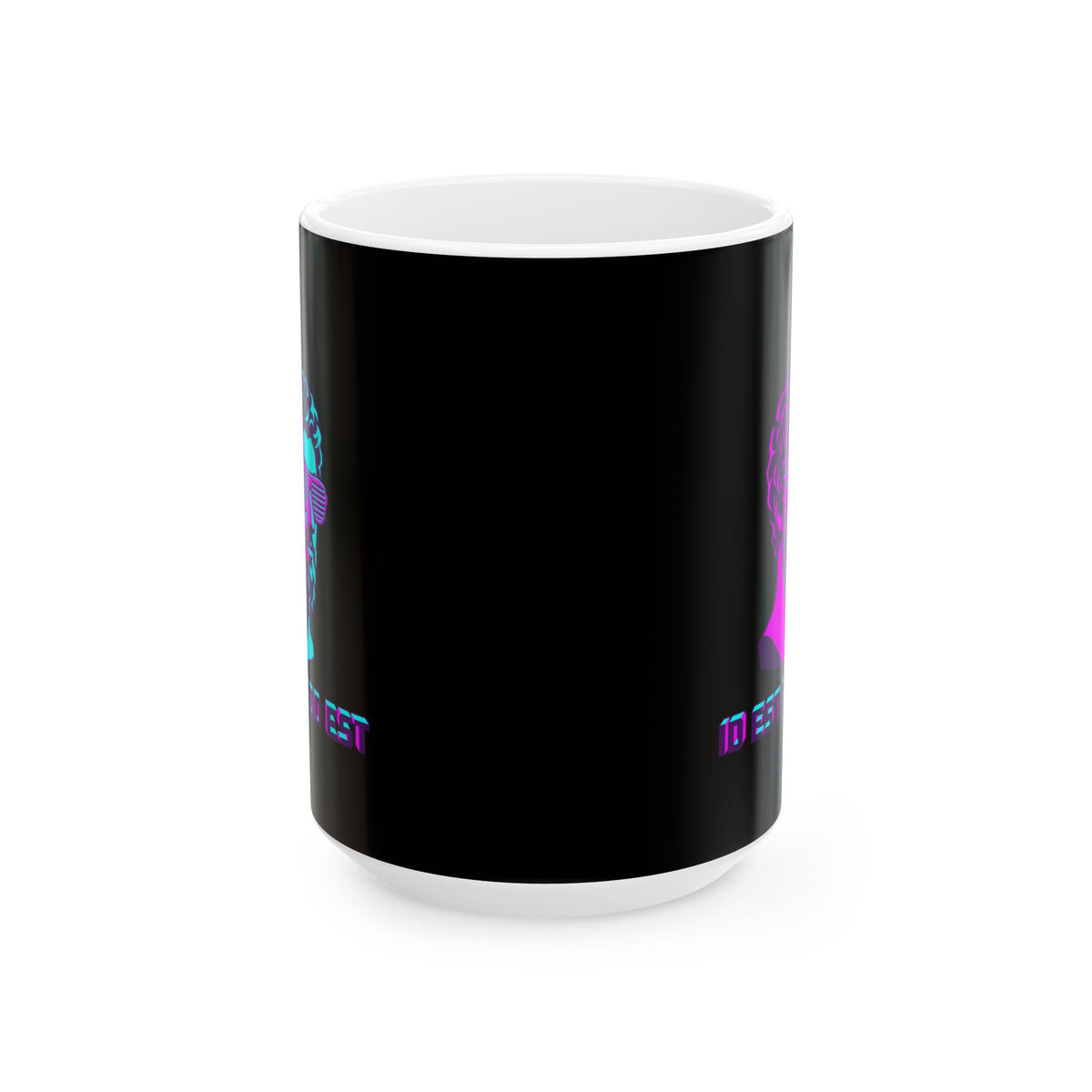 Vaporwave Aurelius It Is What It Is Latin Quote Ceramic Mug, (11oz, 15oz)