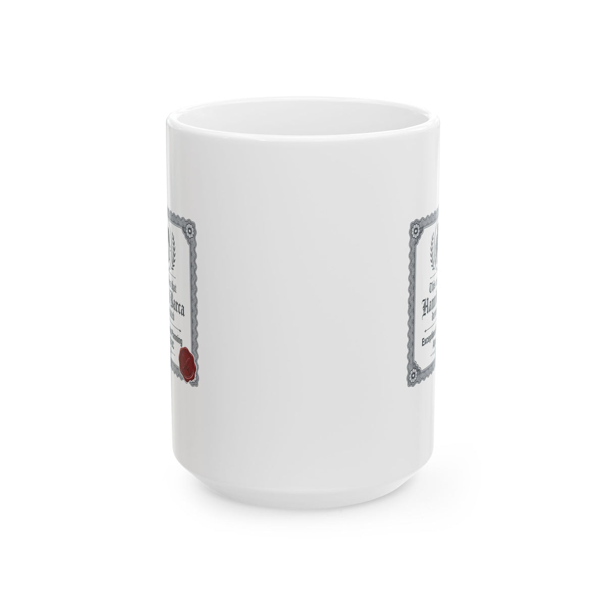 Hannibal Barca Certificate for Route Planning Ceramic Mug, (11oz, 15oz)