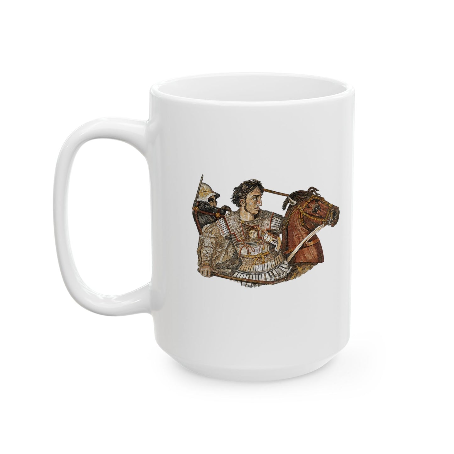 Alexander the Great Pompeii Mosaic Ceramic Mug, (11oz, 15oz)