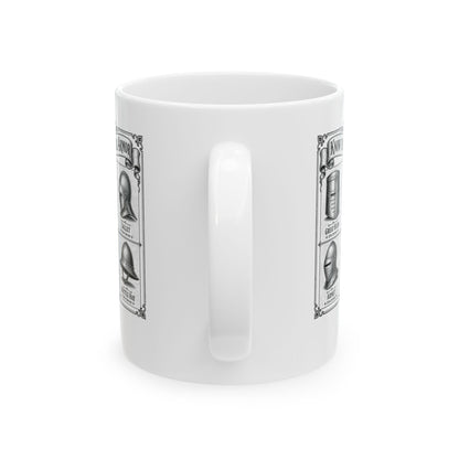 Medieval Armor Helmets Ceramic Mug, (11oz, 15oz)