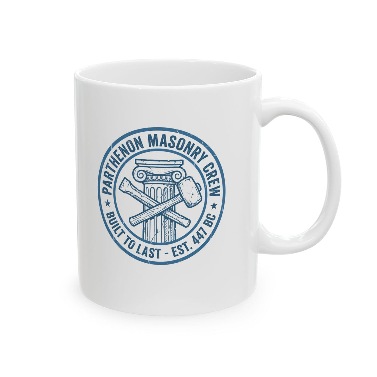 Parthenon Masonry Crew Ceramic Mug, (11oz, 15oz)