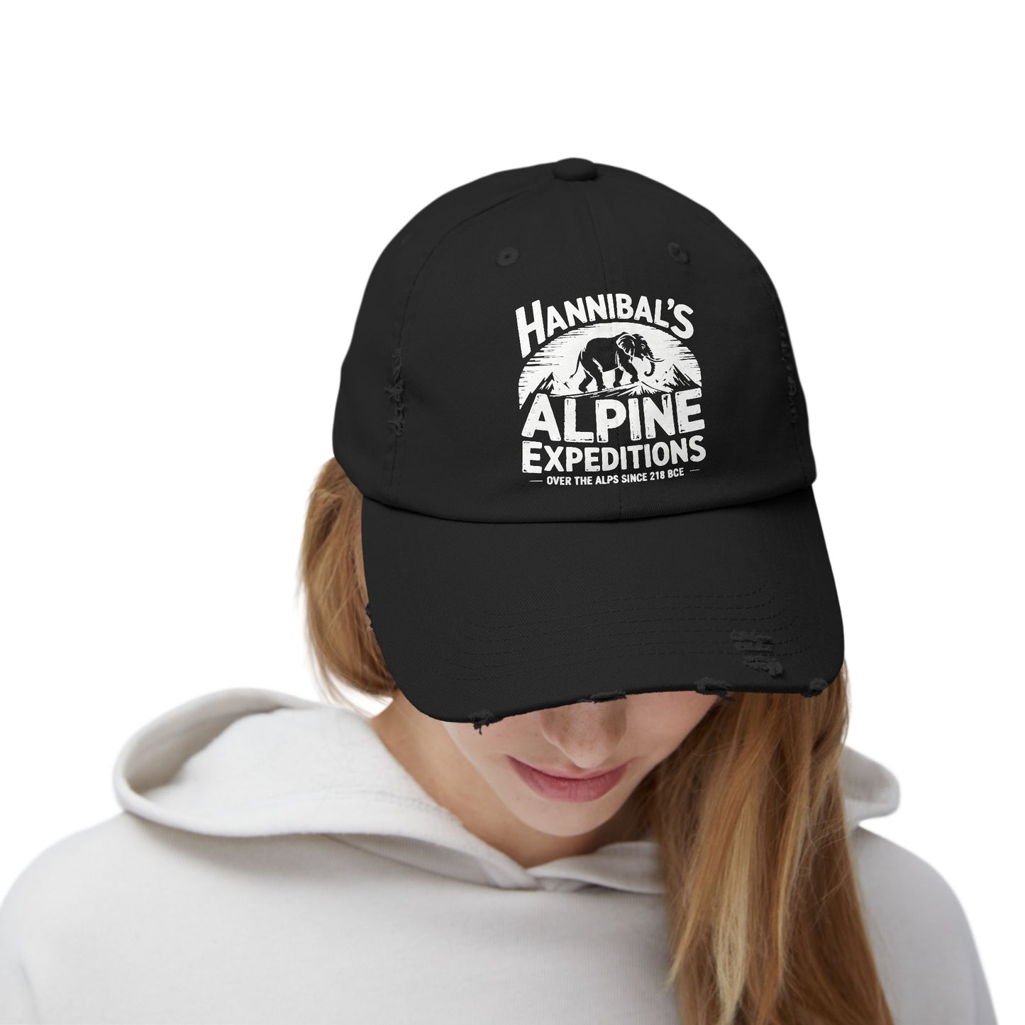 Hannibal's Alpine Expeditions Unisex Distressed Cap