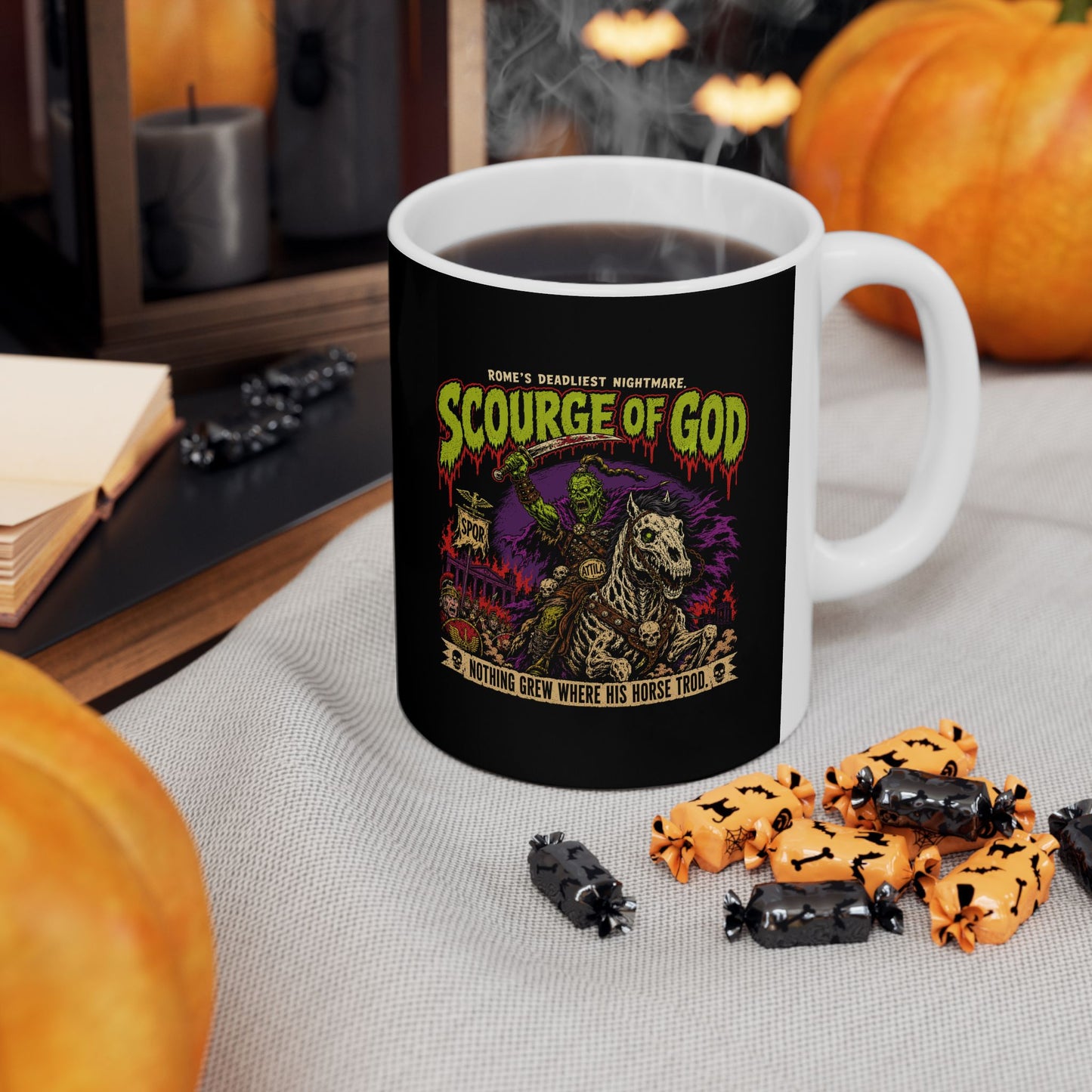 Psychobilly Attila the Hun Ceramic Mug, (11oz, 15oz)
