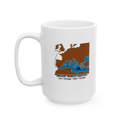 Phoenicians Ancient Shipping Maritime  Ceramic Mug, (11oz, 15oz)