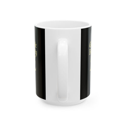 Old English Letter Ash Ceramic Mug, (11oz, 15oz)
