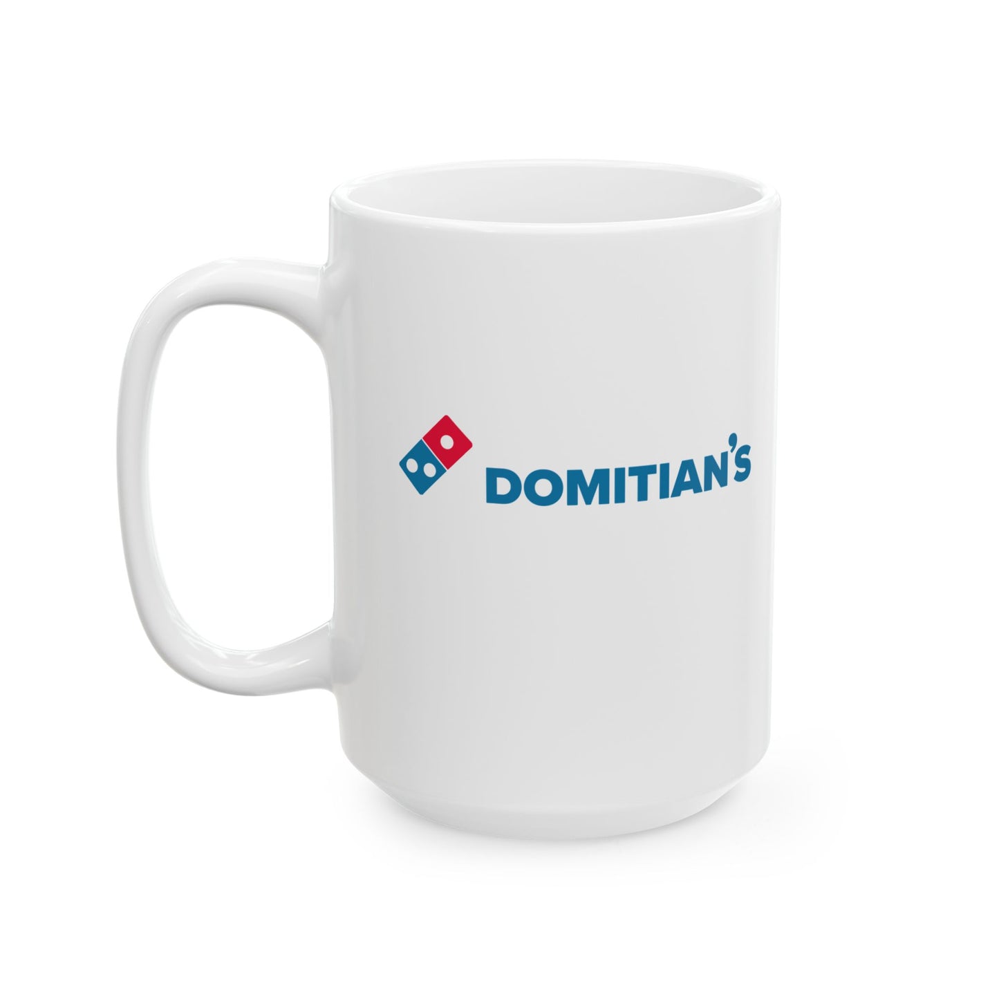 Domitian's Pizza Logo Ceramic Mug, (11oz, 15oz)