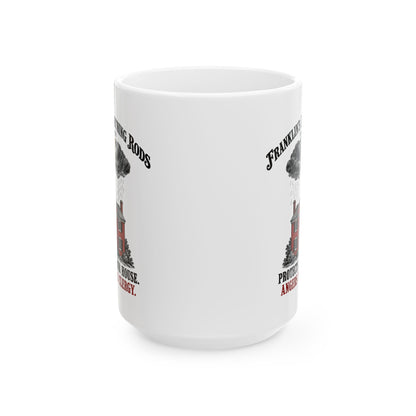 Franklin's Lightning Rods Ceramic Mug, (11oz, 15oz)
