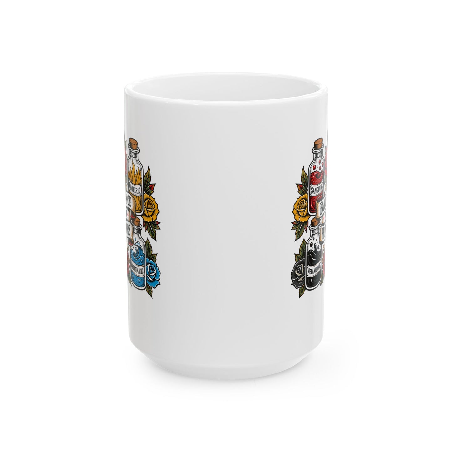 Balance Your Humors Ceramic Mug, (11oz, 15oz)