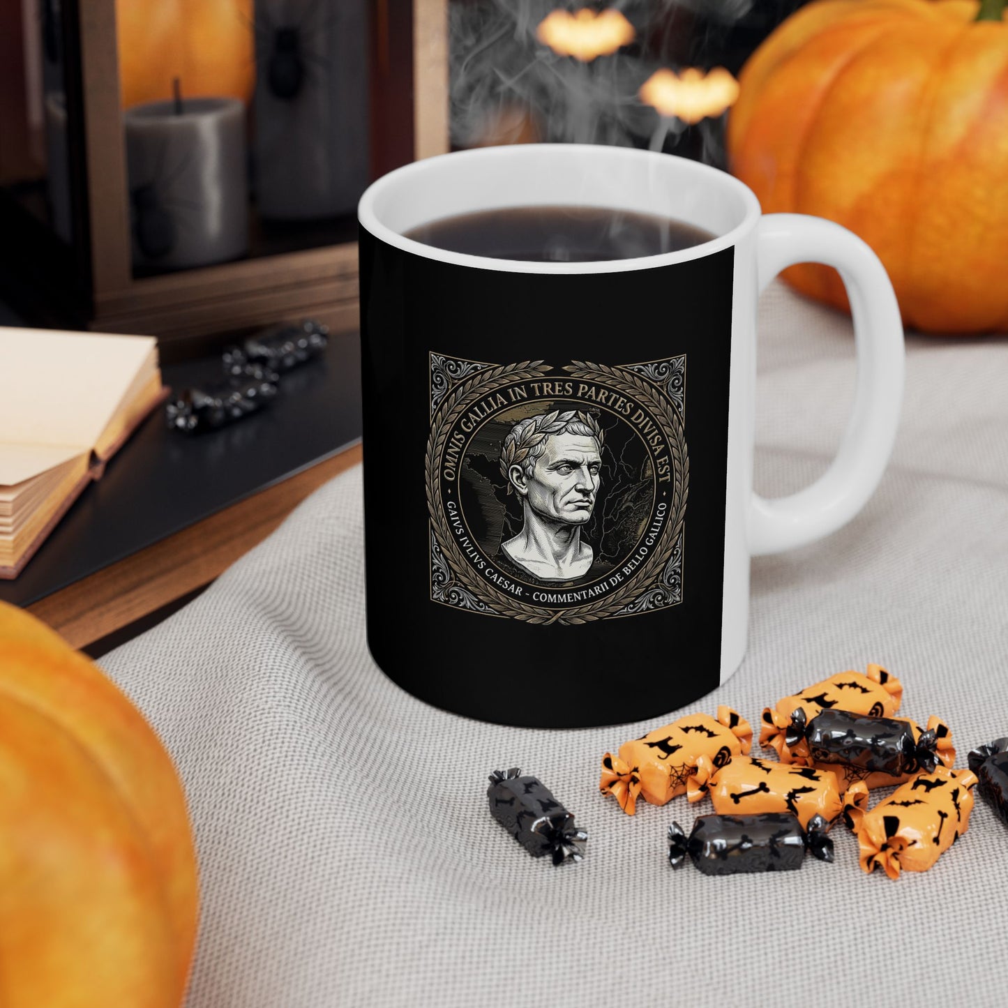 Julius Caesar Gallic War Quote Ceramic Mug, (11oz, 15oz)