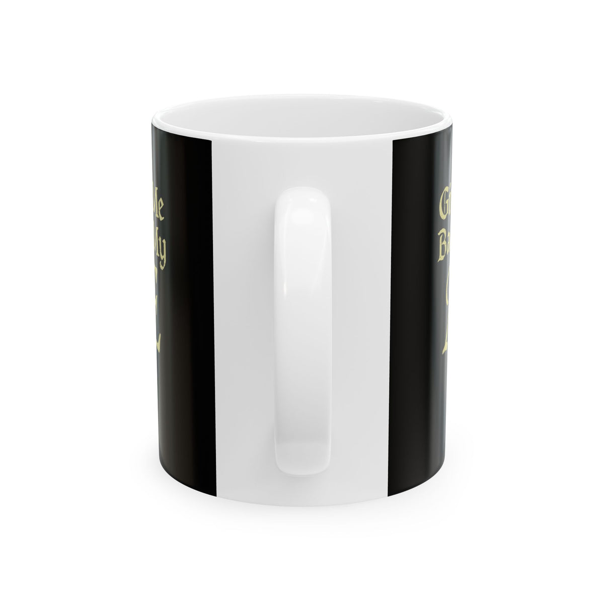 Old English Letter Ash Ceramic Mug, (11oz, 15oz)