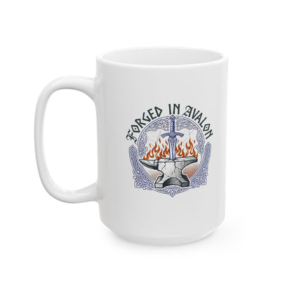 Excalibur Forged in Avalon Ceramic Mug, (11oz, 15oz)