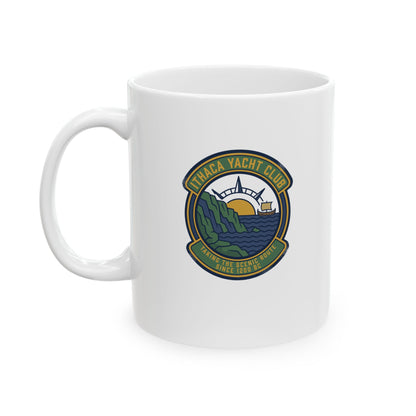 Odysseus Ithaca Yacht Club Ceramic Mug, (11oz, 15oz)