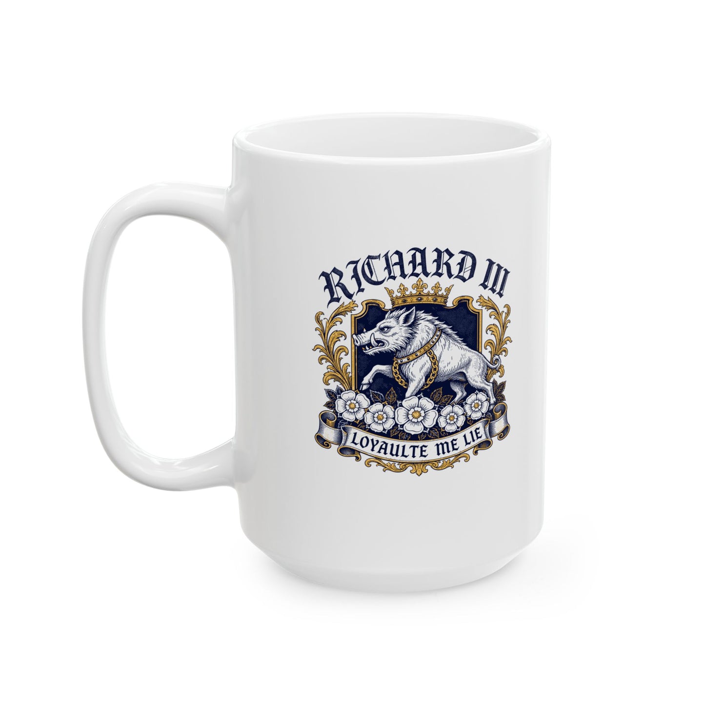 Richard III Boar Insignia Ceramic Mug, (11oz, 15oz)