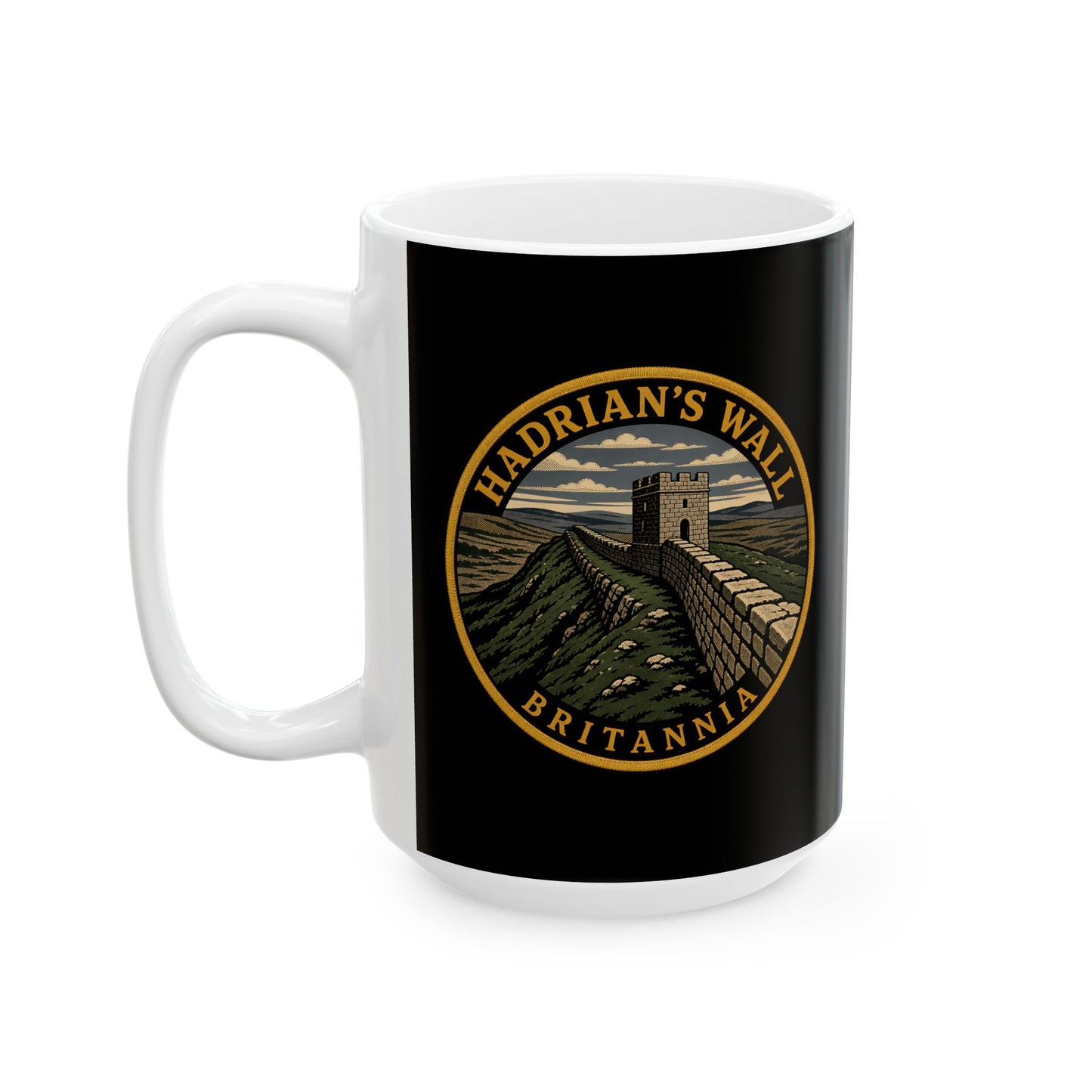 Hadrian's Wall Britannia Patch Ceramic Mug, (11oz, 15oz)