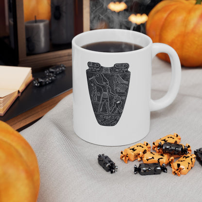 Egyptian Narmer Palette Ceramic Mug, (11oz, 15oz)