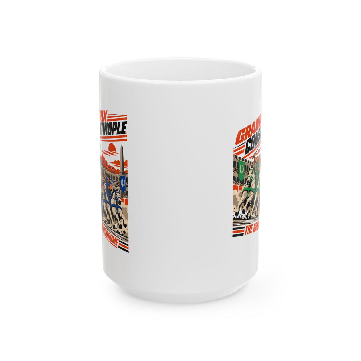 Grand Prix Constantinople Chariot Race Ceramic Mug, (11oz, 15oz)