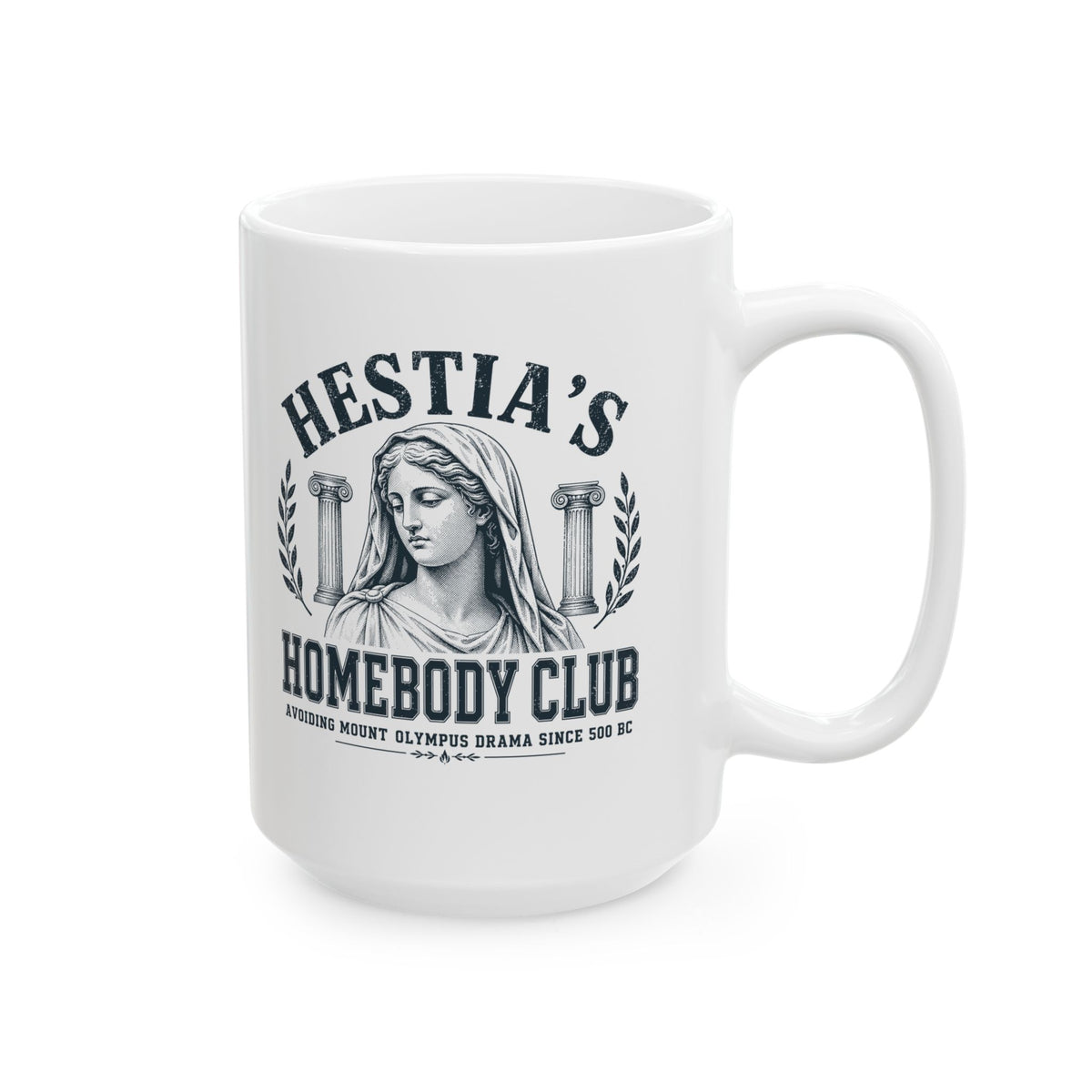 Hestia's Homebody Club Ceramic Mug, (11oz, 15oz)