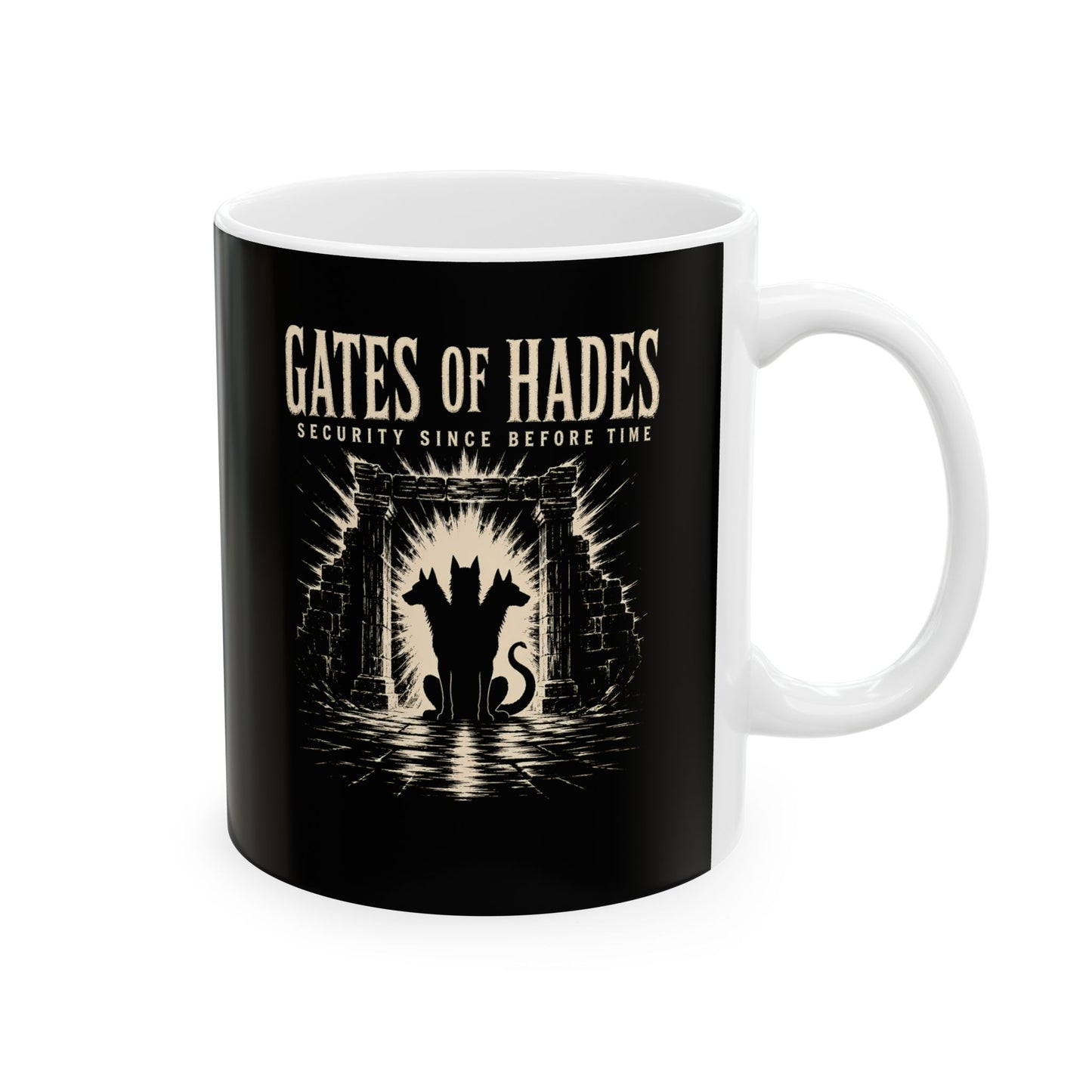 Gates of Hades Cerberus Security Ceramic Mug, (11oz, 15oz)