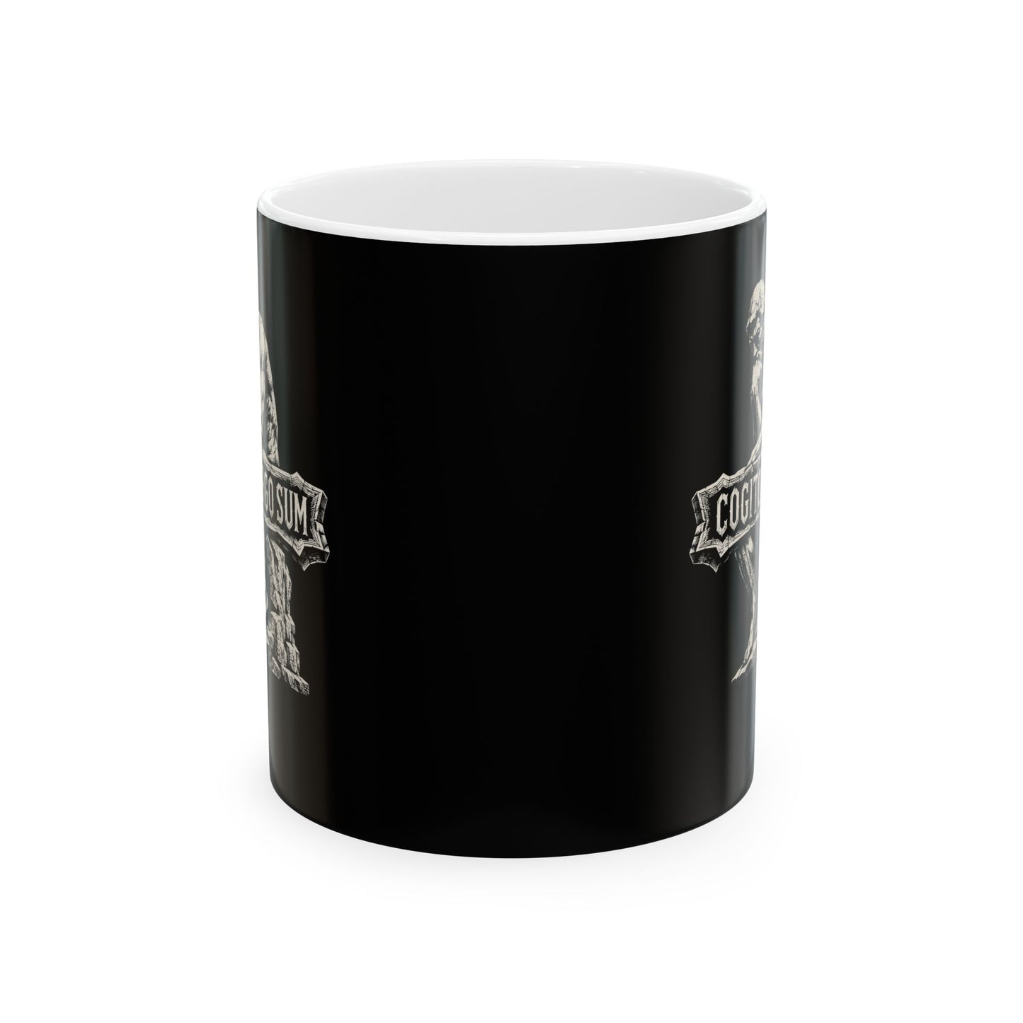 Cogito Ergo Sum Think Therefore I am Ceramic Mug, (11oz, 15oz)
