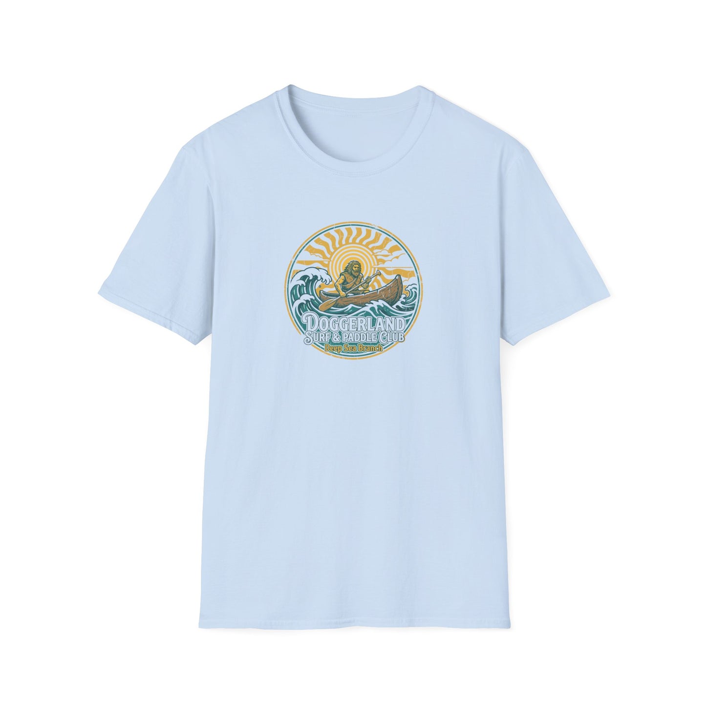 Doggerland Surf and Paddle Club Prehistoric Lightweight Unisex T-Shirt
