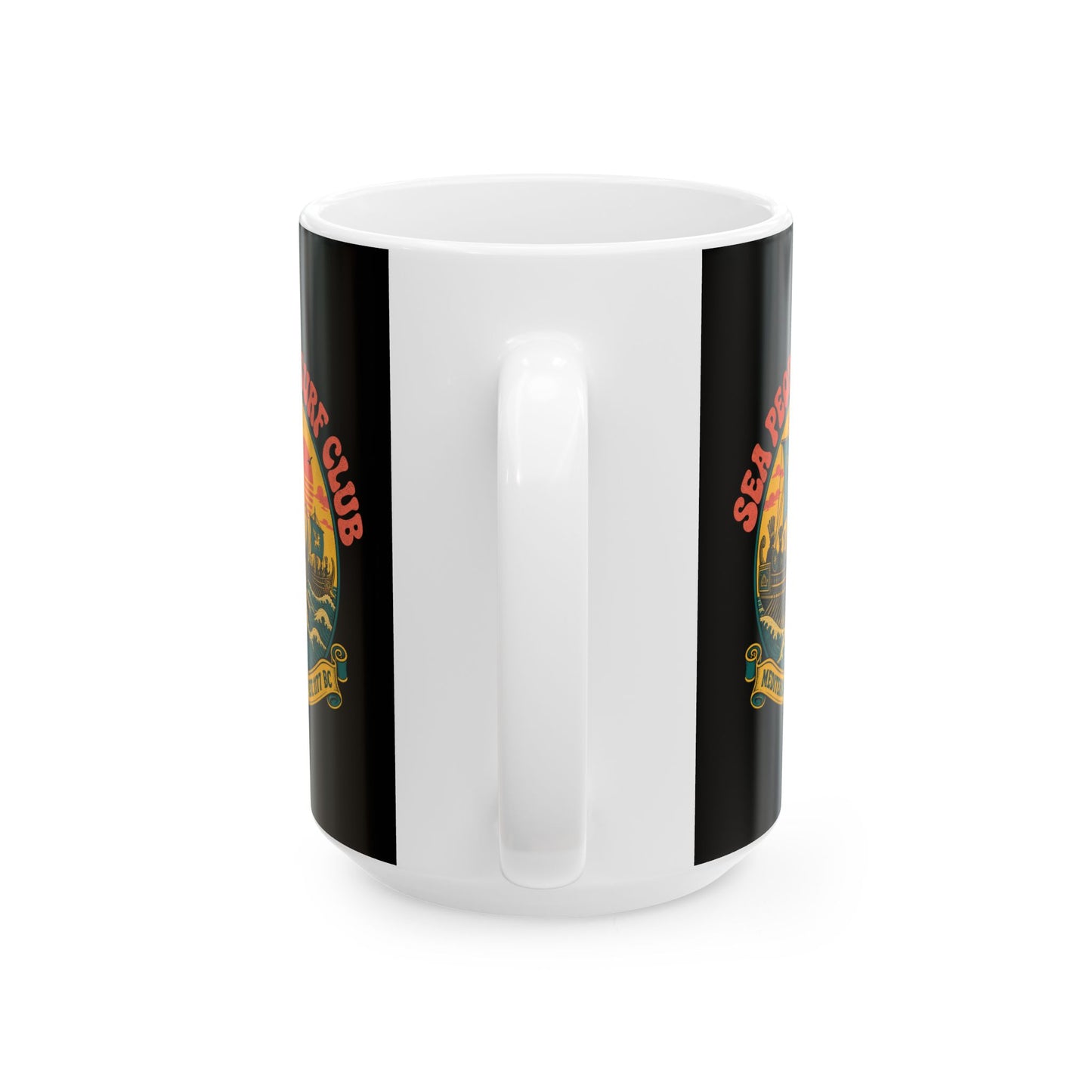 Sea People's Surf Club Ceramic Mug, (11oz, 15oz)