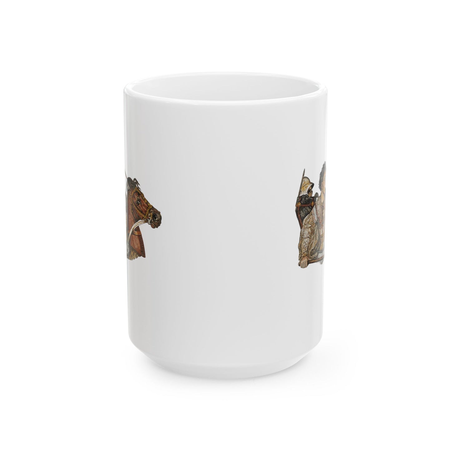 Alexander the Great Pompeii Mosaic Ceramic Mug, (11oz, 15oz)