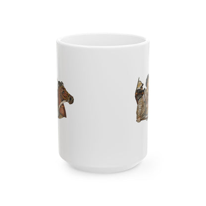 Alexander the Great Pompeii Mosaic Ceramic Mug, (11oz, 15oz)