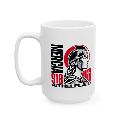 Aethelflaed Queen of Mercia Ceramic Mug, (11oz, 15oz)