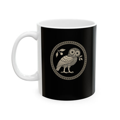 Owl of Athena Ceramic Mug, (11oz, 15oz)