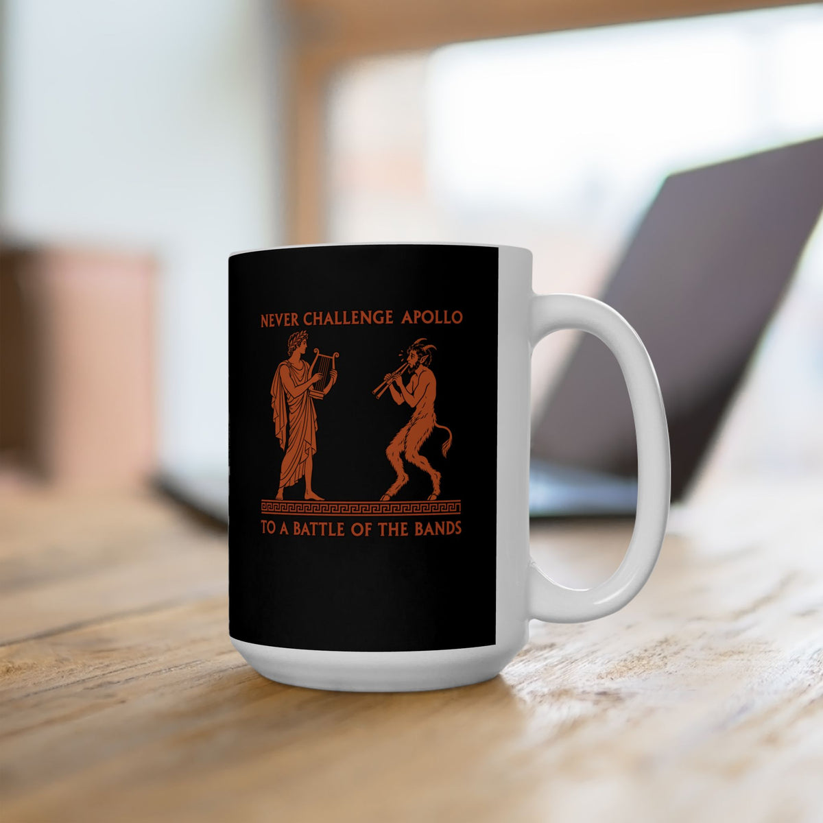 Never Challenge Apollo to a Battle of the Bands Ceramic Mug, (11oz, 15oz)
