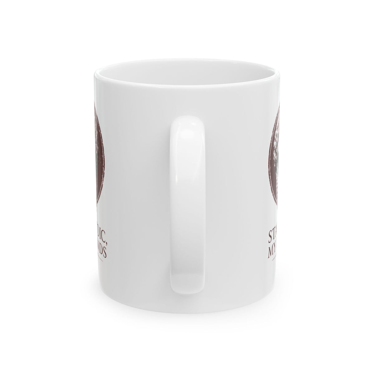 Aurelius Stay Stoic My Friends Ceramic Mug, (11oz, 15oz)