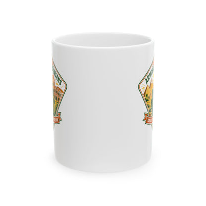 Society of Armchair Historians Badge Style Ceramic Mug, (11oz, 15oz)