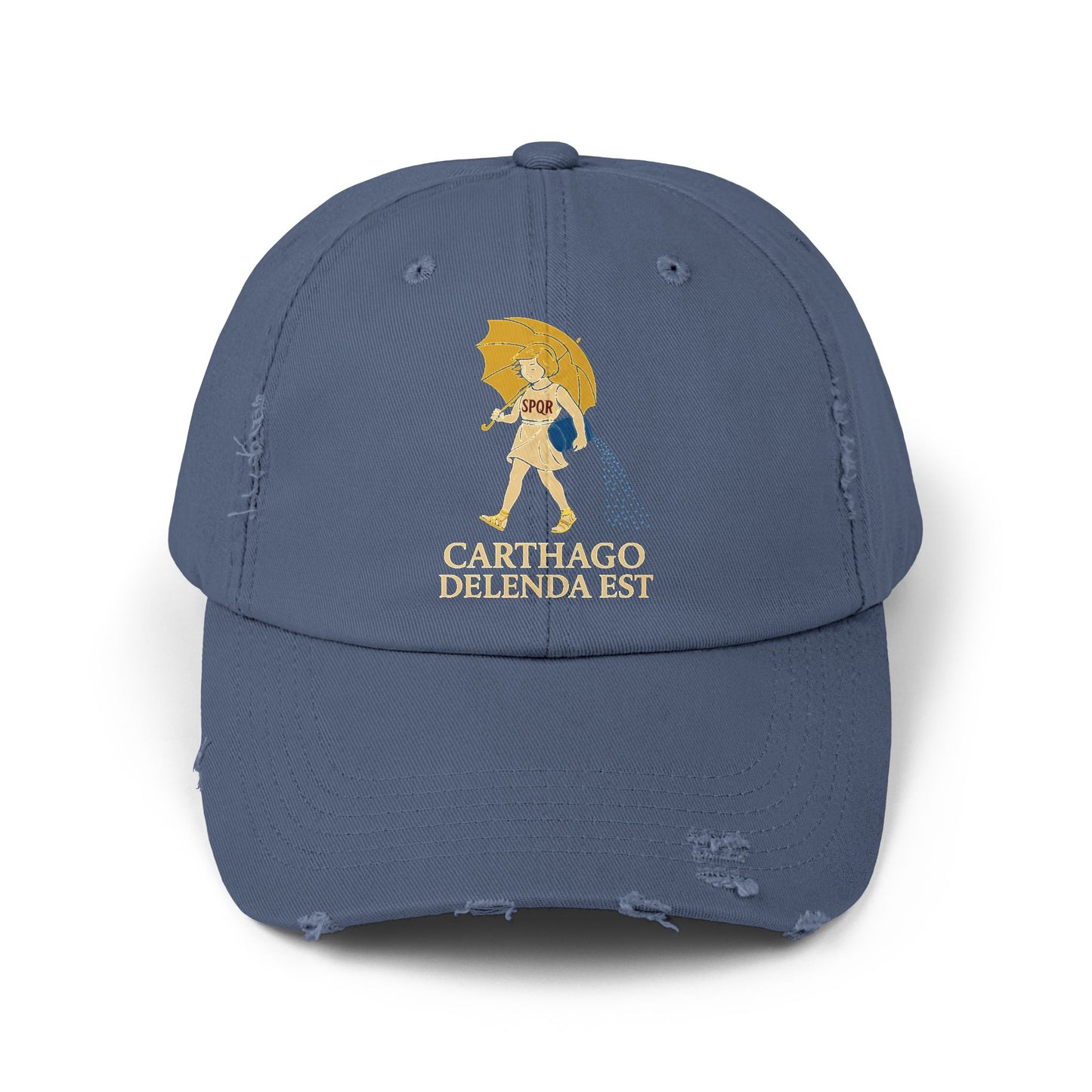 Carthago Delenda Est Morton's Salt Girl Unisex Distressed Cap