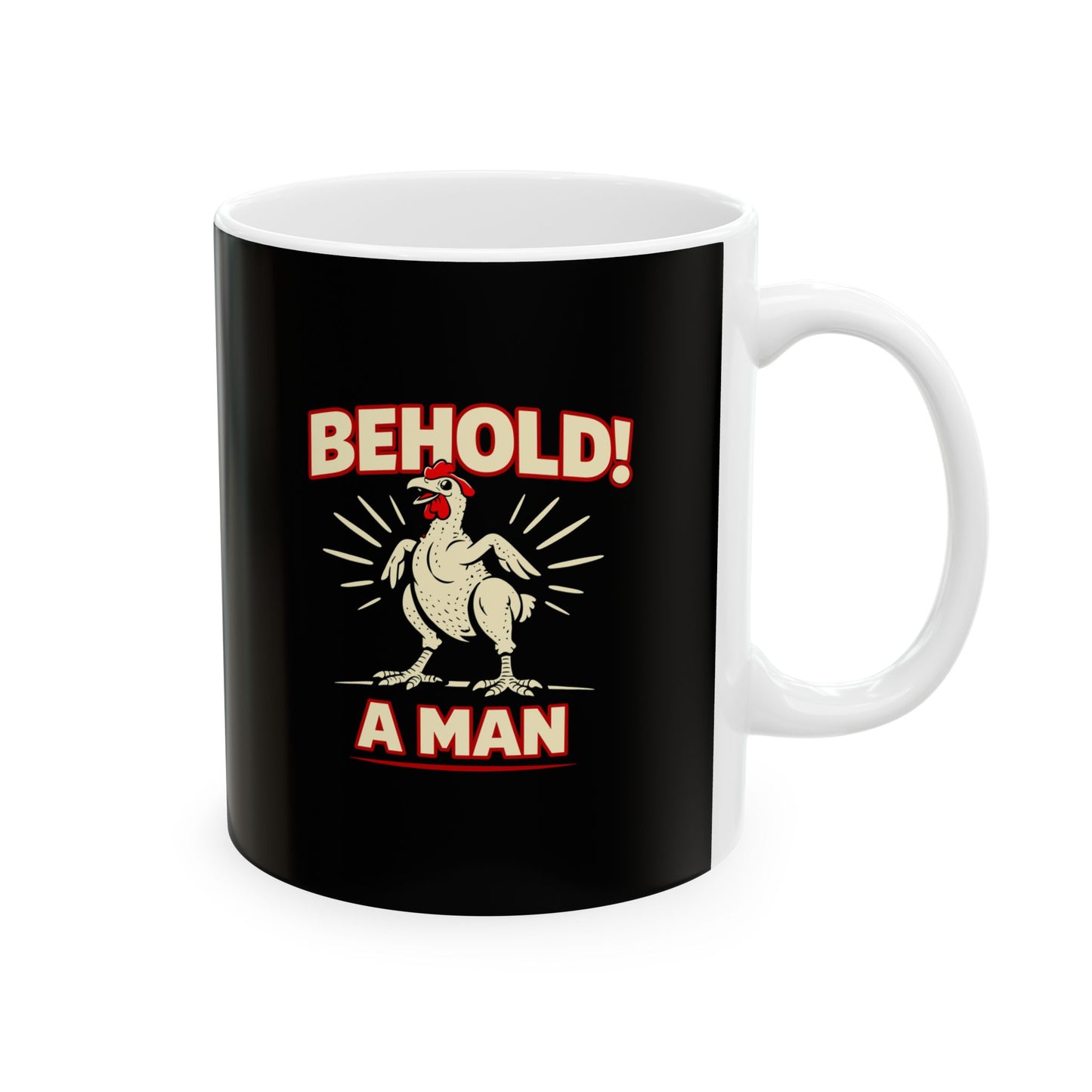 Diogenes of Sinope Behold a Man Quote Ceramic Mug, (11oz, 15oz)