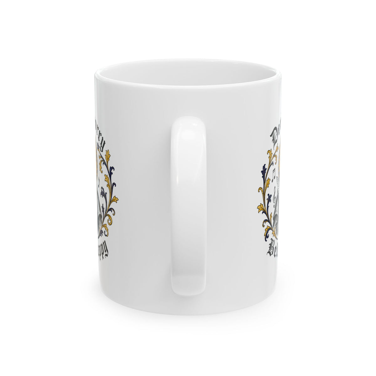 Don't Worry Venerable Bede Happy Ceramic Mug, (11oz, 15oz)