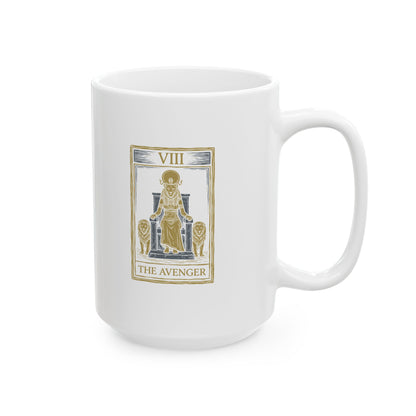 Sekhmet Avenger Tarot Ceramic Mug, (11oz, 15oz)