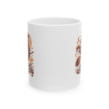 Salem Witch Not Today Cotton Mathers Ceramic Mug, (11oz, 15oz)