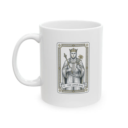 Baldwin Leper King Ceramic Mug, (11oz, 15oz)