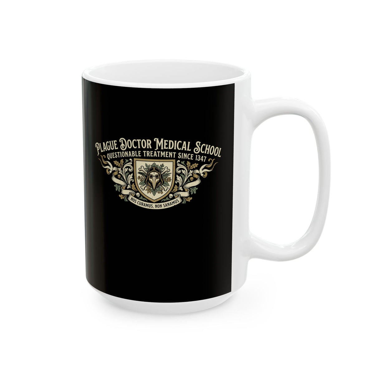 Plague Doctor Medical School Ceramic Mug, (11oz, 15oz)