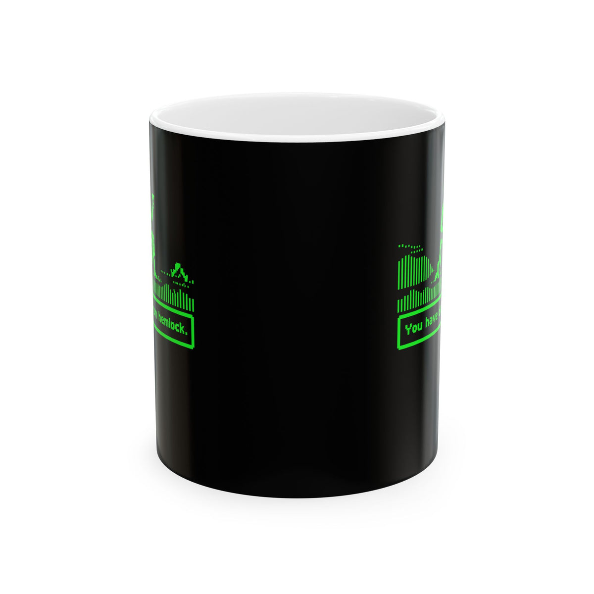 Socrates 8 Bit Dies from Hemlock Ceramic Mug, (11oz, 15oz)