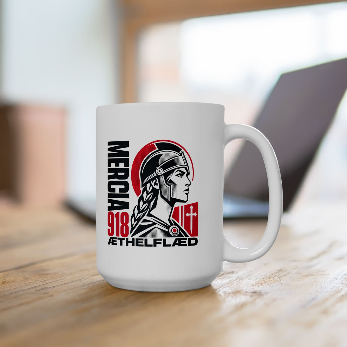 Aethelflaed Queen of Mercia Ceramic Mug, (11oz, 15oz)
