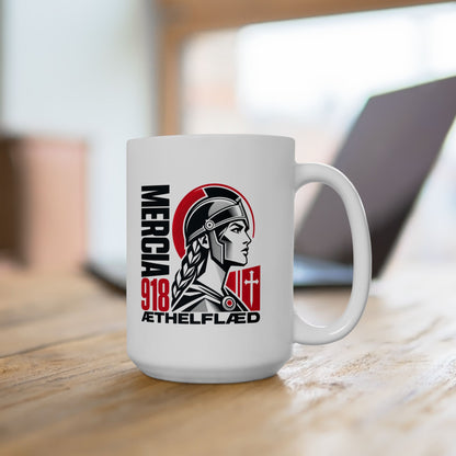 Aethelflaed Queen of Mercia Ceramic Mug, (11oz, 15oz)