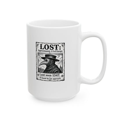 Lost Black Plague Poster Ceramic Mug, (11oz, 15oz)