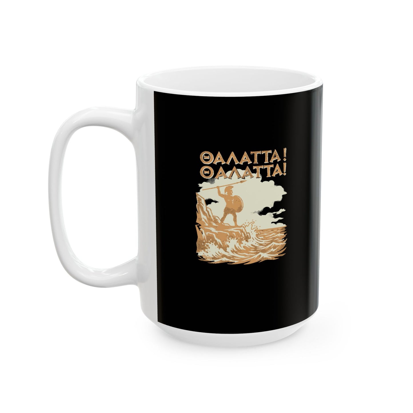 Thalatta Xenophon Roaming Ten Thousand Ceramic Mug, (11oz, 15oz)