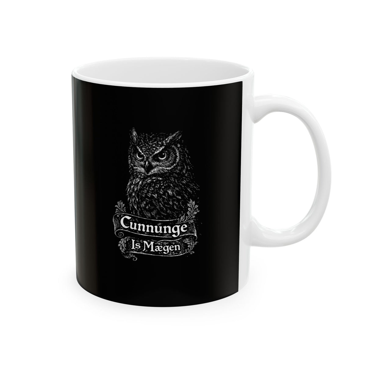 Old English Knowledge is Power Ceramic Mug, (11oz, 15oz)