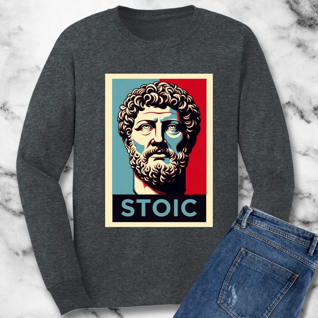 Stoic Marcus Aurelius Unisex Long Sleeve Tee