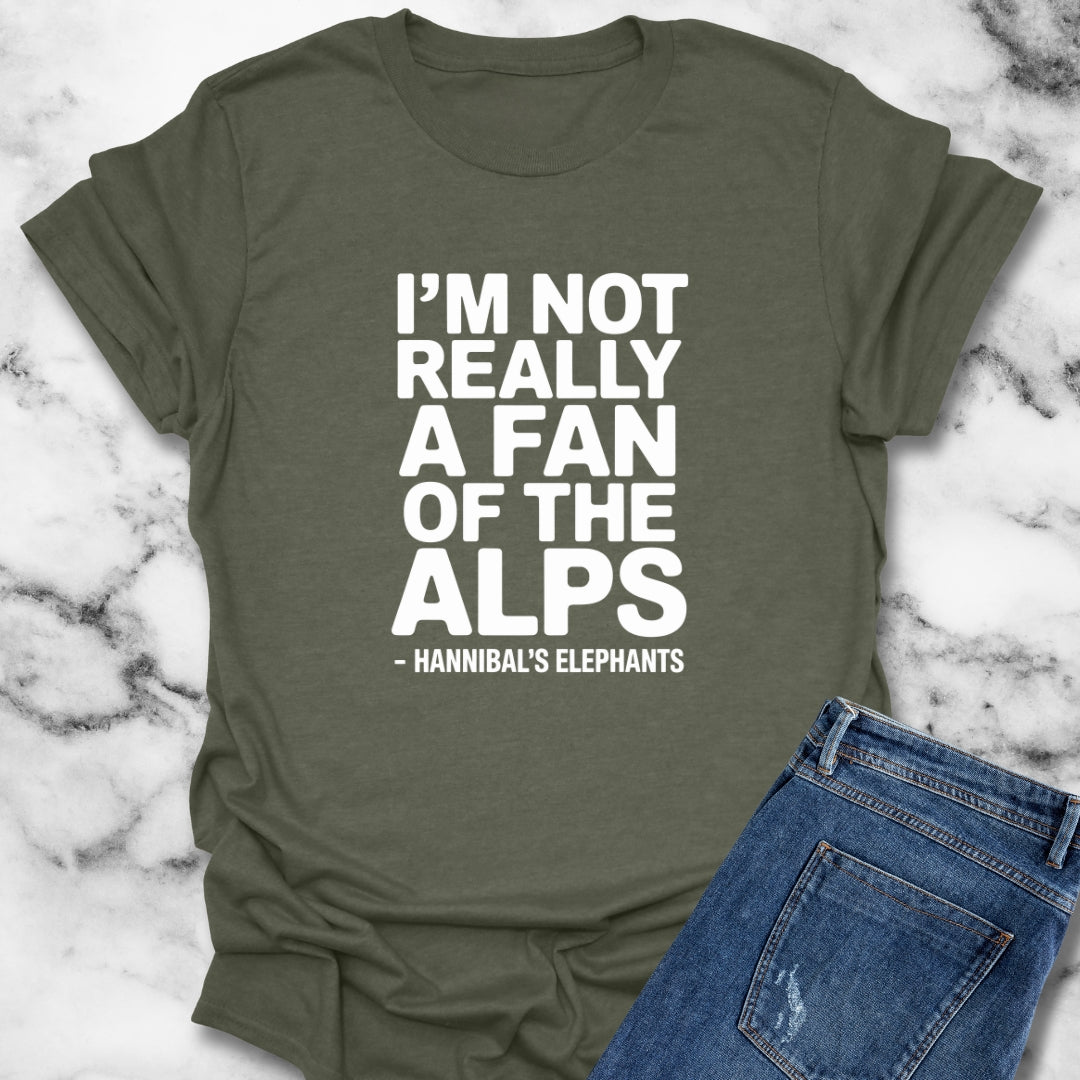 Hannibal's Elephants Not a Fan of the Alps Unisex T-Shirt